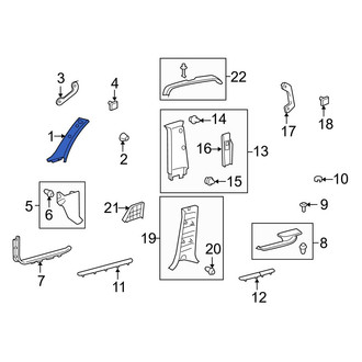 Toyota OE - Left Body A-Pillar Trim Panel