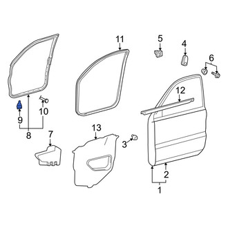 Toyota OE - Lower Door Seal Clip
