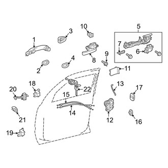 Toyota OE - Front Door - Lock & Hardware