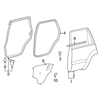Toyota OE - Rear Door - Door & Components