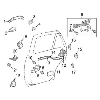 Toyota OE - Rear Door - Lock & Hardware