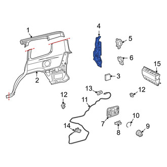 Toyota OE - Rear Left Quarter Panel Extension