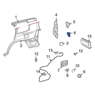 Toyota OE - Rear Right Lower Quarter Panel Reinforcement