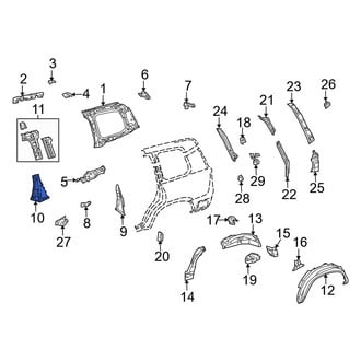 Toyota OE - Left Lower Quarter Panel Reinforcement