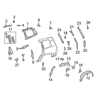 Toyota OE - Left Headliner Bracket