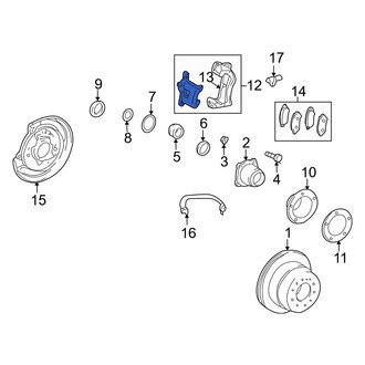 Toyota OE - Rear Right Disc Brake Caliper