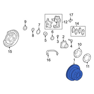 Toyota OE - Rear Disc Brake Rotor