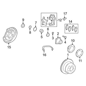 Toyota OE - Rear Suspension - Brake Components (Base)