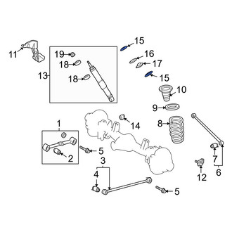 Toyota OE - Rear Suspension Shock Absorber Mount Washer