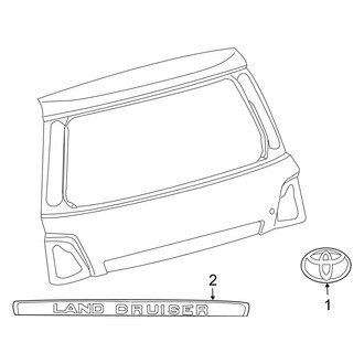 Toyota OE - Lift Gate - Exterior Trim