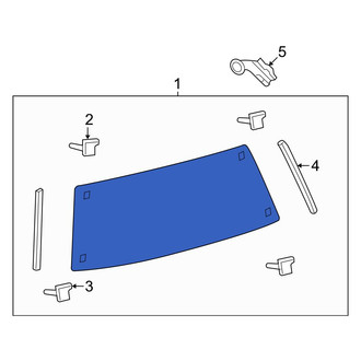 Toyota OE - Rear Liftgate Glass