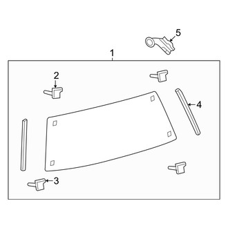 Toyota OE - Lift Gate - Glass