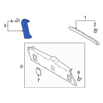 Toyota OE - Rear Left Liftgate Trim