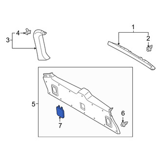 Toyota OE - Rear Liftgate Trim Cover