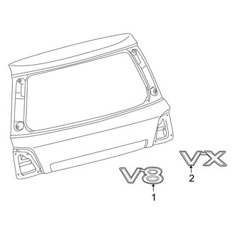 Toyota OE - Tail Gate - Exterior Trim