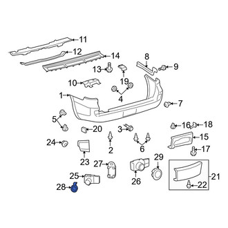 Toyota OE - Outer Parking Aid Sensor Seal