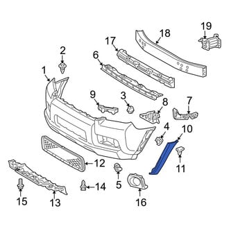 Toyota OE - Front Left Bumper Trim