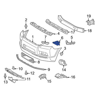 Toyota OE - Front Left Inner Bumper Cover Bracket