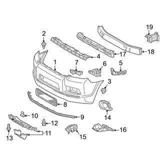 Toyota OE - Front Bumper - Bumper & Components (With Appearance Package), (Limited / SR5)