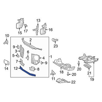 Toyota OE - Front Radiator Support Tie Bar