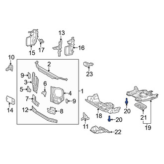 Toyota OE - Powertrain Skid Plate Bolt