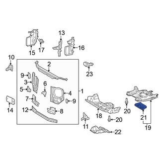 Toyota OE - Front Engine Oil Drain Plug Access Cover
