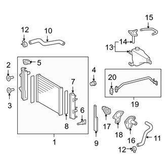 Toyota OE - Cooling - Radiator & Components (2.7L)