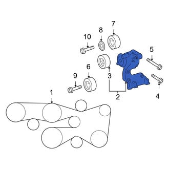 Toyota OE - Accessory Drive Belt Tensioner Assembly