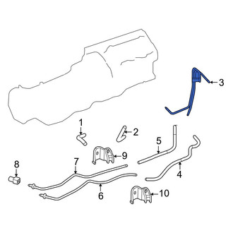 Toyota OE - Front Automatic Transmission Oil Cooler Tube
