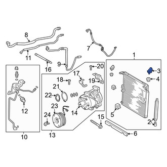 Toyota OE - Right Upper A/C Receiver Drier Bracket