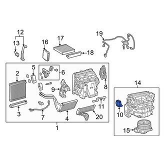 Toyota OE - HVAC Air Adjustment Control Motor