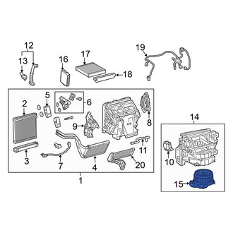 Toyota OE - HVAC Blower Motor Assembly