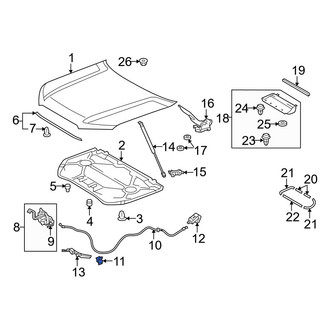 Toyota OE - Hood Release Cable Clip