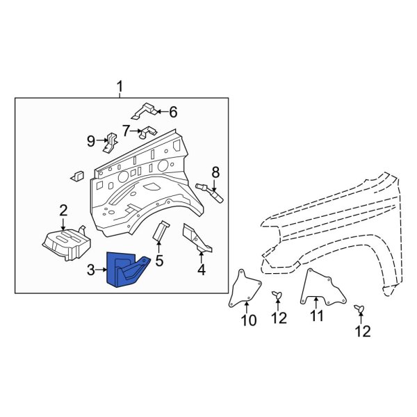 Fender Apron Reinforcement