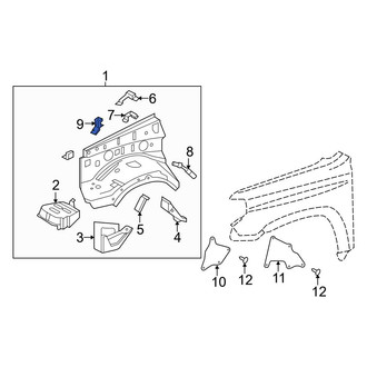 Toyota OE - Right Fender Apron Reinforcement