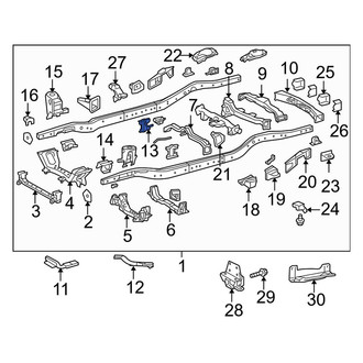 Toyota OE - Right Chassis Frame Reinforcement