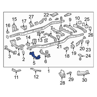 Toyota OE - Rear Suspension Subframe Crossmember
