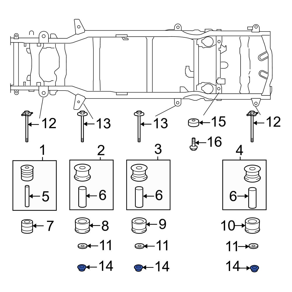 Toyota OE 5221735180 Frame Rail Bolt toyota-oe-5221735180-frame-rail-bolt