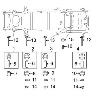 Toyota OE - Frame & Components (Cab & Body Mounting)