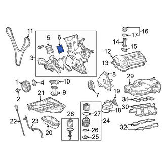 Toyota OE - Engine Timing Cover Gasket