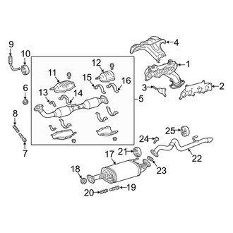 Toyota OE - Exhaust System - Manifold (2.7L)