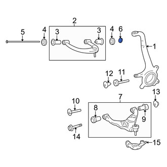 Toyota OE - Upper Suspension Ball Joint Nut & Washer