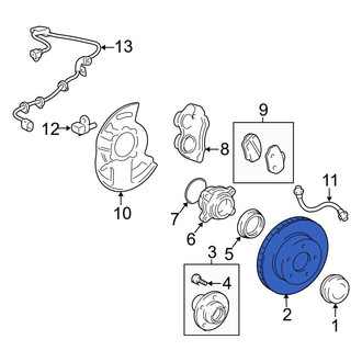 Toyota OE - Front Disc Brake Rotor