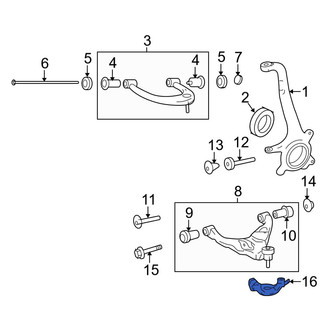 Toyota OE - Left Suspension Ball Joint Bracket