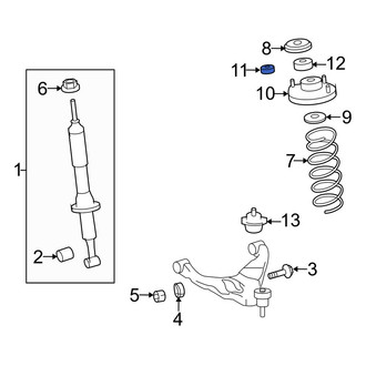 Toyota OE - Suspension Shock Absorber Mount Nut