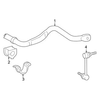 Toyota OE - Front Suspension - Stabilizer Bar & Components (W/O Dynamic Suspension)