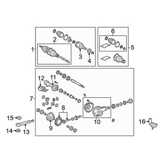Toyota OE - Front Suspension - Carrier & Front Axles (4WD)