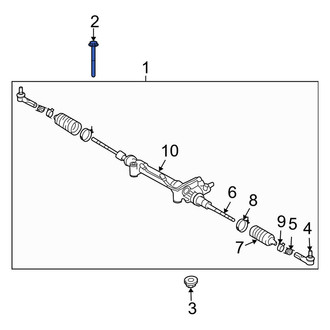 Toyota OE - Rack and Pinion Bolt