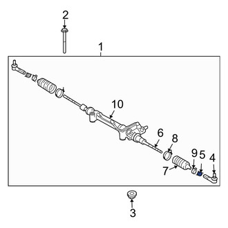 Toyota OE - Steering Tie Rod Nut