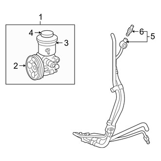 Toyota OE - Steering Gear & Linkage - Pump & Hoses (2.7L)